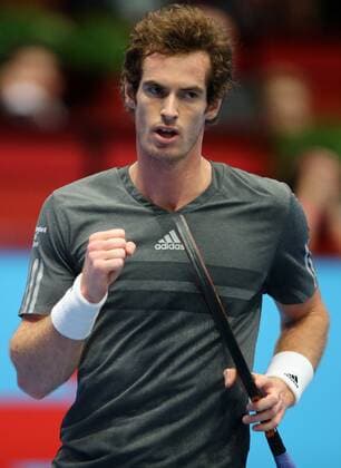 TENNIS - ATP, Erste Bank Open 2014 VIENNA,AUSTRIA,19.OCT.14 - TENNIS - ATP Tennis Herren World Tour, Erste Bank Open, final. Image shows the rejoicing of Andy Murray (GBR). 