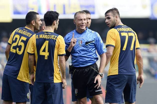 Serie A, Hellas Verona - AC Mailand Paolo Valeri 