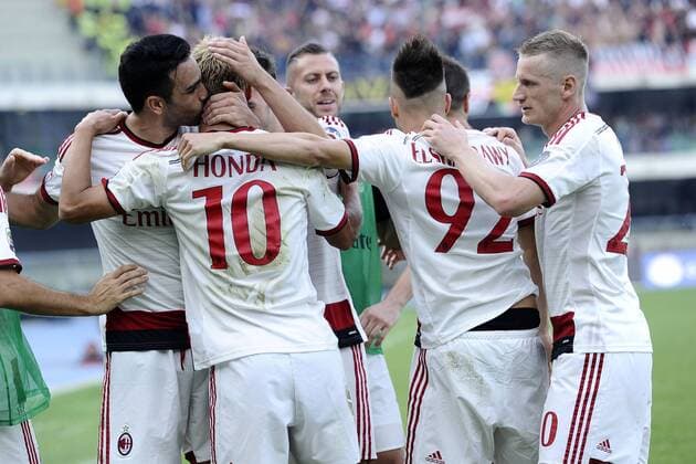 Serie A, Hellas Verona - AC Mailand Keisuke Honda 