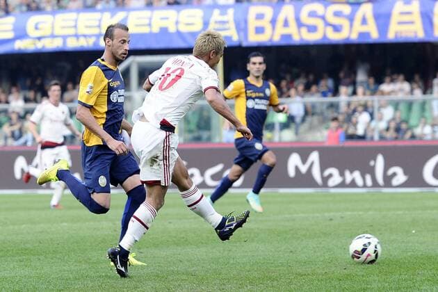 Serie A, Hellas Verona - AC Mailand Keisuke Honda 