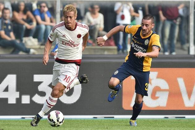 Keisuke Honda Milan, Alessandro Agostini Verona Serie A, Hellas Verona - AC Mailand andreaxstaccioli