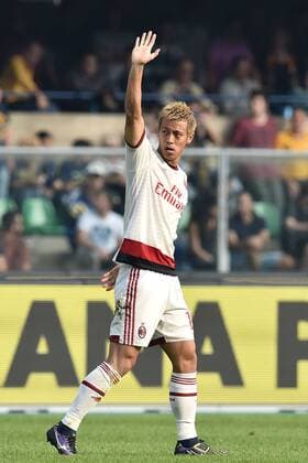 Keisuke Honda Milan Goal celebration 0-2 Serie A, Hellas Verona - AC Mailand andreaxstaccioli