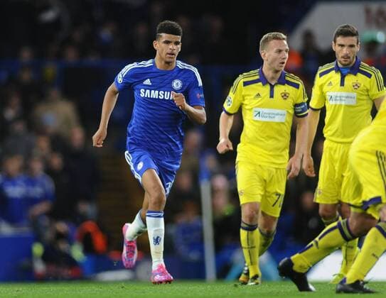 Football - 2014 2015 Champions League - Group G: Chelsea vs. Maribor Chelsea s Dominic Solanke at Stamford Bridge. COLORSPORT ANDREW COWIE
