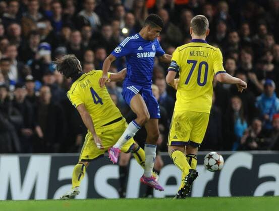 Football - 2014 2015 Champions League - Group G: Chelsea vs. Maribor Chelsea s Dominic Solanke at Stamford Bridge. COLORSPORT ANDREW COWIE