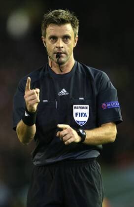 Referee Nicola Rizzoli - UEFA Champions League Group B - Liverpool vs Real Madrid - Anfield Stadium - Liverpool- England - 22nd October 2014 - Picture Simon Bellis Sportimage EDITORIAL USE ONLY. No use with unauthorised audio, video, data, fixture lists, club league logos or live services. Online in-match use limited to 120 images, no video emulation. No use in betting, games or single club league player publications.