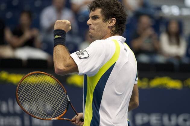 Valencia, 23.10.2014 - Pablo Andujar during his match at the Valencia Open 500. 