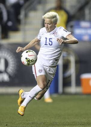Oct. 24, 2014 - Chester, PA, USA - The United States Megan Rapinoe drives the ball against Mexico during the second half of the Women s CONCACAF semifinals at PPL Park in Chester, Pa., on Friday, Oct. 24, 2014. The U.S. won, 3-0. Women s CONCACAF semifinals: Mexico vs. USA - ZUMAm67_