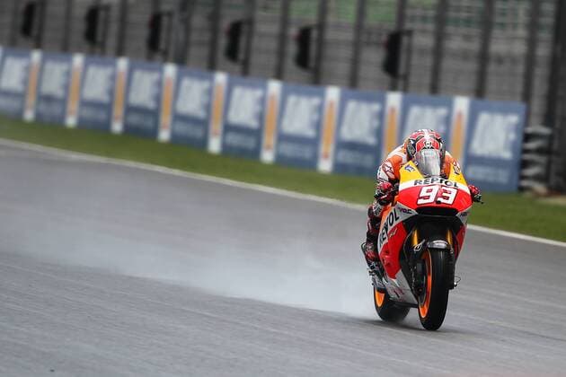 24 October 2014: Marc Marquez of Repsol Honda Team during friday s free practice session of the Malaysian Motorcycle Grand Prix held at Sepang International Circuit in Sepang, Malaysia. AUTO : OCT 24 MOTOGP - Malaysia Grand Prix Icon3781410248069 EDITORIAL USE ONLY