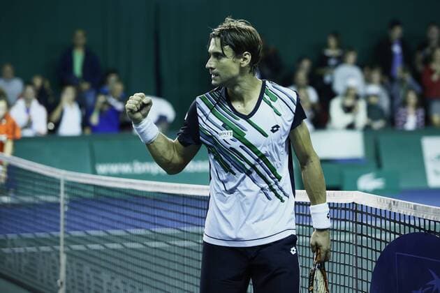 BNP Paribas Masters 2014, David Ferrer celebrates victory 