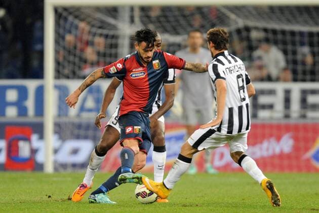 Serie A, CFC FC Genua 1893 - Juventus Turin MAURICIO PINILLA xHOCHxZWEIx xItalyxPhotoxPressx 