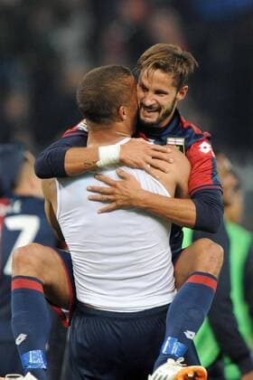 Serie A, CFC FC Genua 1893 - Juventus Turin Jubel DI LUCA ANTONINI xHOCHxZWEIx xItalyxPhotoxPressx 