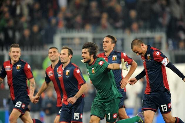 Serie A, CFC FC Genua 1893 - Juventus Turin Jubel MATTIA PERIN xHOCHxZWEIx xItalyxPhotoxPressx 
