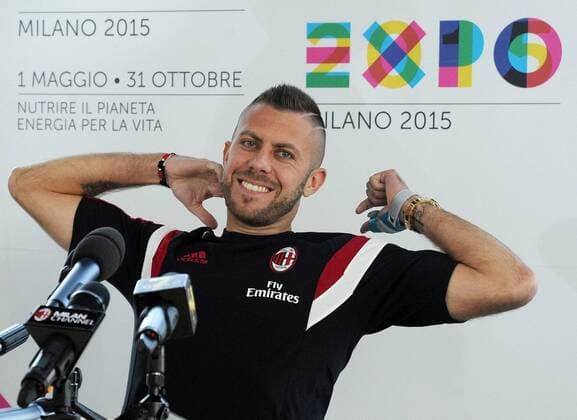 An Milano 31 10 2014 - conferenza stampa Jeremy Menez Expo gate foto Andrea Ninni Image Sport nella foto: Jeremy Menez 