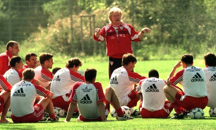 VfB Stuttgart Training Winfried Schäfer Foto Rudel VfB Stuttgart Training Winfried Schäfer Foto Rudel