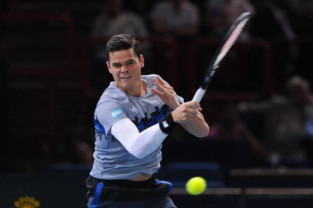 Milos Raonic (CAN) TENNIS : BNP Paribas Masters - Paris - ATP Tennis Herren - 31 10 2014 TennismagxPanoramic 