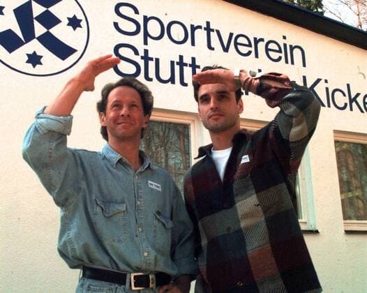 Fußball, Trainerhistorie, Stuttgarter Kickers Stuttgarter Kickers li. Frieder Schömezler re. Ralf Strogies Foto Rudel Stuttgarter Kickers li. Frieder Schömezler re. Ralf Strogies Foto Rudel