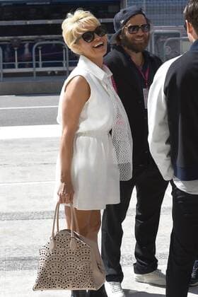 Jornada de clasificacion del Gran Premio de Estados Unidos en el circuito de Las Americas. En la imagen, Pamela Anderson. Grand Prix of United States qualifying round at Las Americas circuit. In this picture, Pamela Anderson. xRUBIOx  RV RACING PRESS