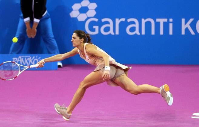 01.11.2014 Sofia(Bulgaria) Garanti Koza WTA Tennis Damen tennis tournament of champions Andrea Petkovic Germany :Stringer 