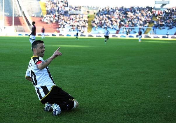 IPP20141102 Football - soccer: Serie A, Udinese Calcio, Antonio Di Natale festeggia il gol dell 1-0 xHOCHxZWEIx xItalyxPhotoxPressx 