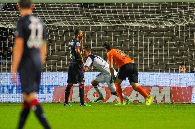 Goal et joie Aleksandar Pesic (tfc) Girondins de Bordeaux - FC Toulouse Ligue 1 ThierryBretonx 