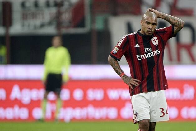 Enttäuschung Nigel De Jong Milan Serie A AC Milan - US Palermo giuseppexceleste