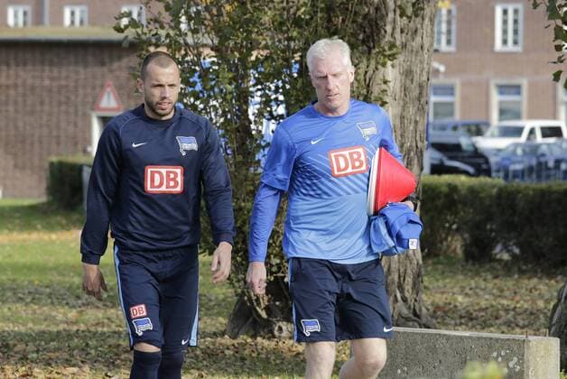 Berlin, Sportpark, GER, 1.FBL, Hertha BSC, Training, Foto: John Heitinga, Rob Reekers, Assistenz-Trainer
