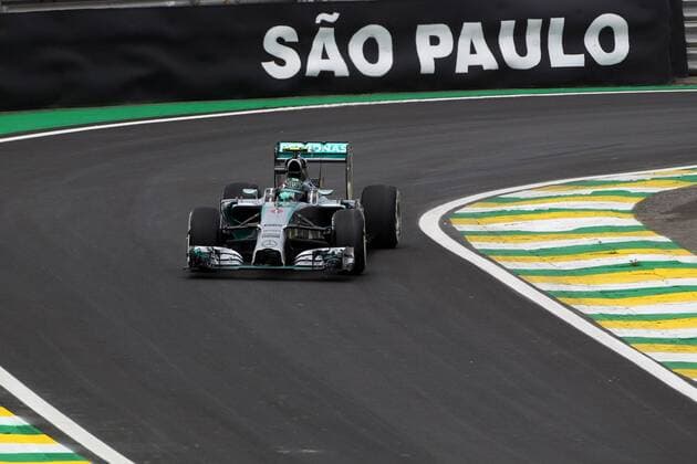 07.11.2014 - Free Practice 1, Nico Rosberg (GER) Mercedes AMG F1 W05 Brazilian Grand Prix, Interlagos 6 - 9 November 2014 