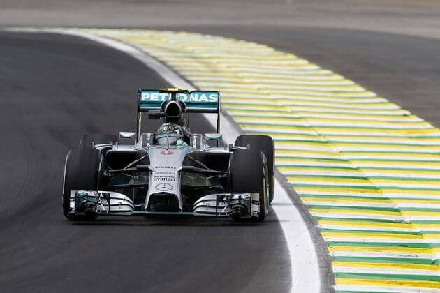 Motorsports: FIA Formula One World Championship 2014, Grand Prix of Brazil, 6 Nico Rosberg (GER, Mercedes AMG Petronas F1 Team), xHOCHxZWEIx