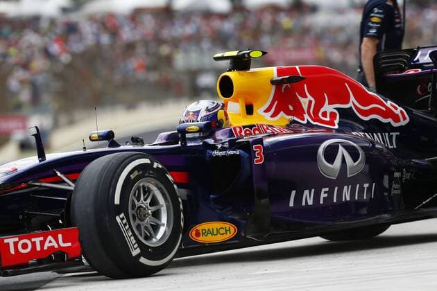 Motorsports: FIA Formula One World Championship 2014, Grand Prix of Brazil, 3 Daniel Ricciardo (AUS, Infiniti Red Bull Racing), xHOCHxZWEIx