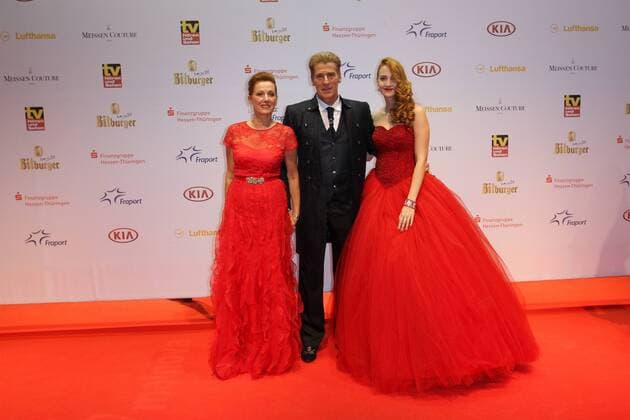 Uli Stein mit Ehefrau Cornelia und Tochter Jennifer Sportpresseball 2014 Sport Ball Alten Oper Frankfurt am Main 08. November 2014
