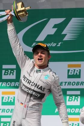 09.11.2014 - Race, Nico Rosberg (GER) Mercedes AMG F1 W05 race winner Brazilian Grand Prix, Interlagos 6 - 9 November 2014 