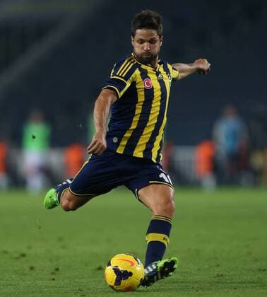 Turkey super league match between Fenerbahce and Rizespor at Sukru Saracoglu Stadium in Istanbul on November 8, 2014. Score: Fenerbahce 2 - Rizespor 1 Pictured: Diego Ribas of Fenerbahce. 