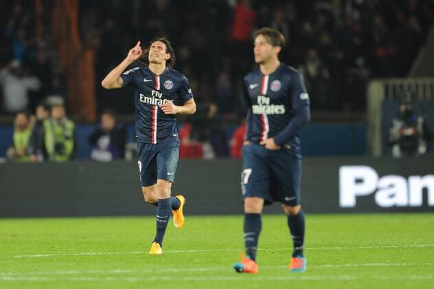Edinson CAVANI - ATTITUDE - JOIE FOOTBALL : Paris SG vs Marseille - Ligue 1 - 09 11 2014 FEP Panoramic 