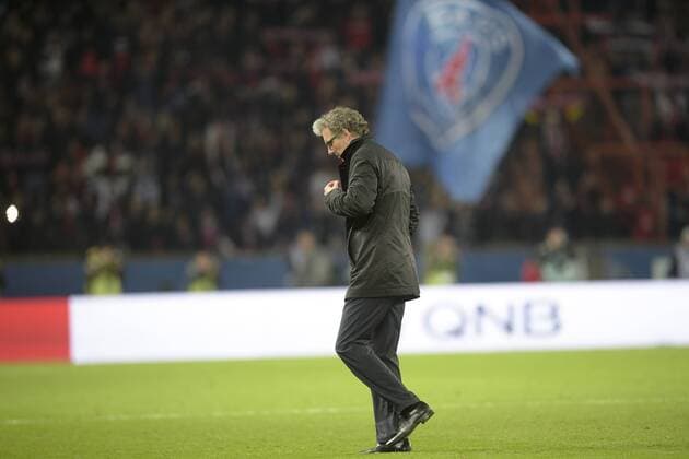 Laurent Blanc - Entraineur (PSG) FOOTBALL : PSG vs OM - Ligue 1 - 09 11 2014 JBAutissier Panoramic 