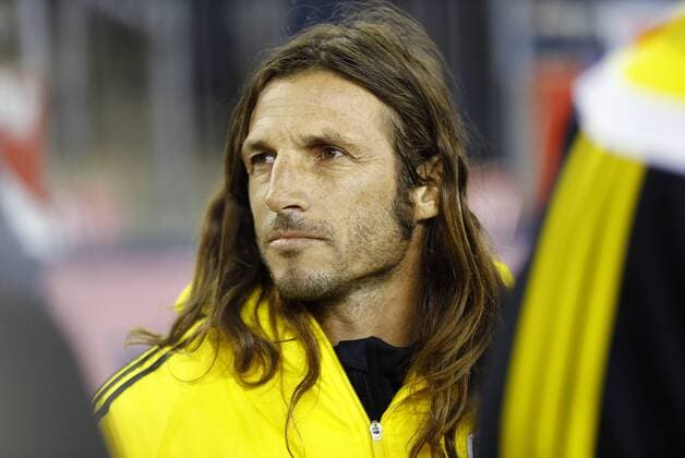 November 9, 2014: Columbus legend Frankie Hejduk. The New England Revolution defeated the Columbus Crew 3-1 in the second leg of the Major League Soccer Eastern Conference Semi-Finals at Gillette Stadium in Foxborough, Massachusetts. The Revolution win on aggregate goals 7-3 to advance to the Eastern Conference Finals. SOCCER: NOV 09 MLS Fussball Herren USA - Eastern Conference Semifinal - Crew SC at Revolution Icon20149887 EDITORIAL USE ONLY