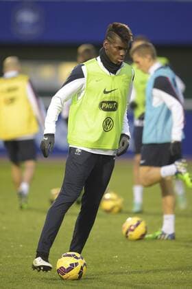 Paul Pogba FOOTBALL : Entrainement - Equipe de France - 11 11 2014 JBAutissier Panoramic 
