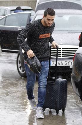 Spanish team players arrive at Las Rozas. In the picture, Koke. xANGELxRIVEROx 