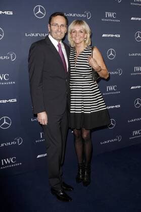 Christa Kinshofer-Rembeck mit Ehemann Erich Rembeck beim Laureus Medien Preis 2014 im Grand Hyatt. Berlin, 12.11.2014 Foto:xR.xHardex xFuturexImage
