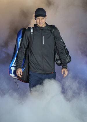 Tennis - 2014 ATP Tennis Herren World Tour Finals at The O2 - Day Three, Group A Tomas Berdych enters the O2 arena for his match against Novak Djokovic 