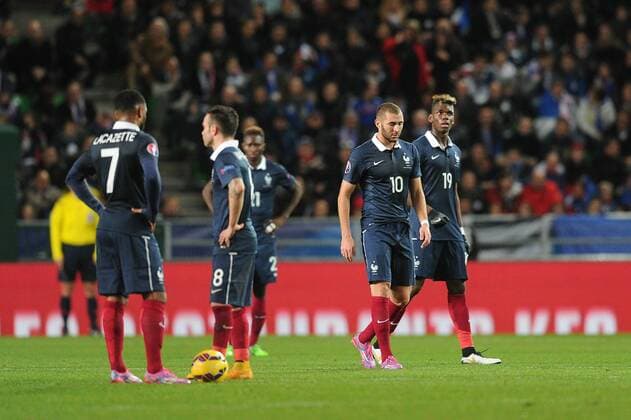Karim Benzema - Paul Pogba (Fra) FOOTBALL : Frankreich vs Albanien - 14 11 2014 N.LeGouicFEP 