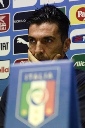 Db Milano 15 11 2014 - conferenza stampa Italia foto DanielexBuffa Image Sport nella foto: Gianluigi Buffon 