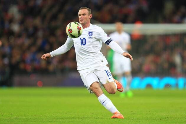 Wayne Rooney of England - England vs. Slovenia - UEFA Euro 2016 Qualifying - Wembley Stadium - London - 15 11 2014 Pic Philip Oldham Sportimage EDITORIAL USE ONLY. No use with unauthorised audio, video, data, fixture lists, club league logos or live services. Online in-match use limited to 120 images, no video emulation. No use in betting, games or single club league player publications.