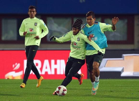 SOCCER - preview VIENNA,AUSTRIA,17.NOV.14 - SOCCER -, friendly match, final training of team BRA. Image shows Neymar (BRA). 