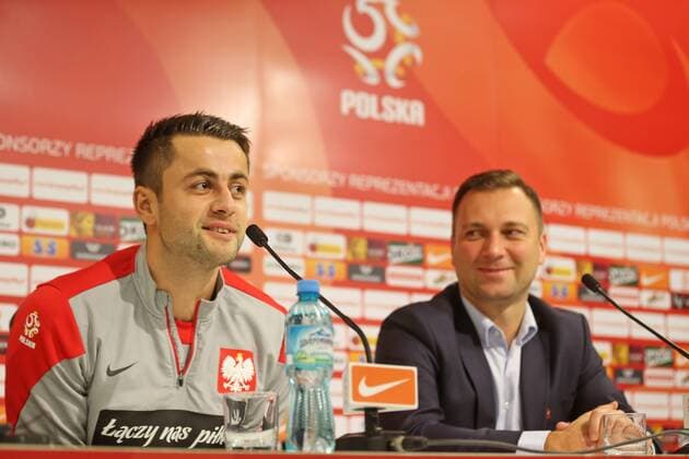 POLAND WROCLAW CITY STADIUM, FOOTBALL, OFFICIAL PRESS CONFERENCE OF TEAM POLAND: LUKASZ FABIANSKI  20141117CSLG0108