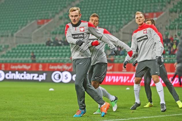 Aktuell Fussball, Nationalteam, Training Polen POLAND WROCLAW CITY STADIUM, FOOTBALL, OFFICIAL TRAINING OF TEAM POLAND: SEBASTIAN MILA  20141117CSLG0112