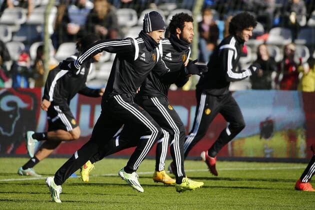 Nacer Chadli of Belgium FOOTBALL : Entrainement - Belgique - Qualification - Euro 2016 - 17 11 2014 PhotoNews Panoramic 