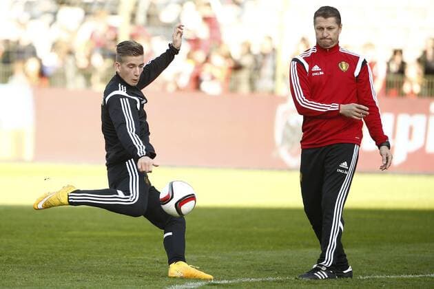 Dennis Praet of Belgium FOOTBALL : Entrainement - Belgique - Qualification - Euro 2016 - 17 11 2014 PhotoNews Panoramic 