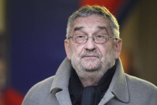 Football : SM Caen AJ Auxerre - Ligue 1 - 29.01.2011 - Jean Francois Fortin (President SM Caen) Stephanie 