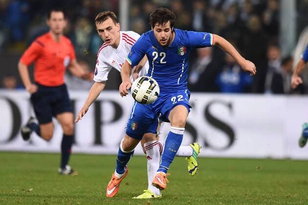 Genua, Italien - Albanien Mattia Destro-Burim Kukeli 