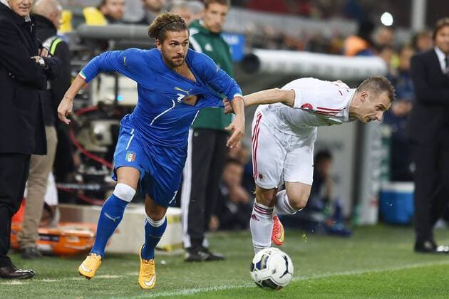 Genua, 18.11.2014 - Freundschaftsspiel 2014 - Italien vs Albanien - Alessio Cerci - Ansi Agolli - 
